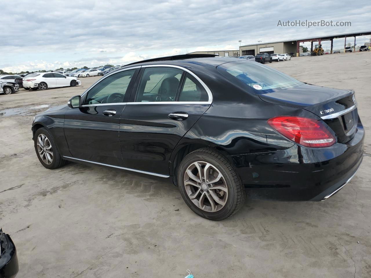 2015 Mercedes-benz C 300 4matic Black vin: 55SWF4KB8FU041080