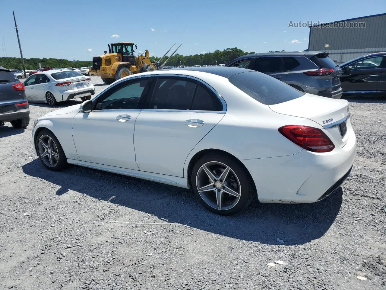 2015 Mercedes-benz C 300 4matic White vin: 55SWF4KB8FU064049