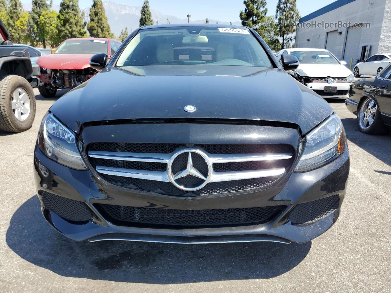 2015 Mercedes-benz C 300 4matic Black vin: 55SWF4KB9FU014518