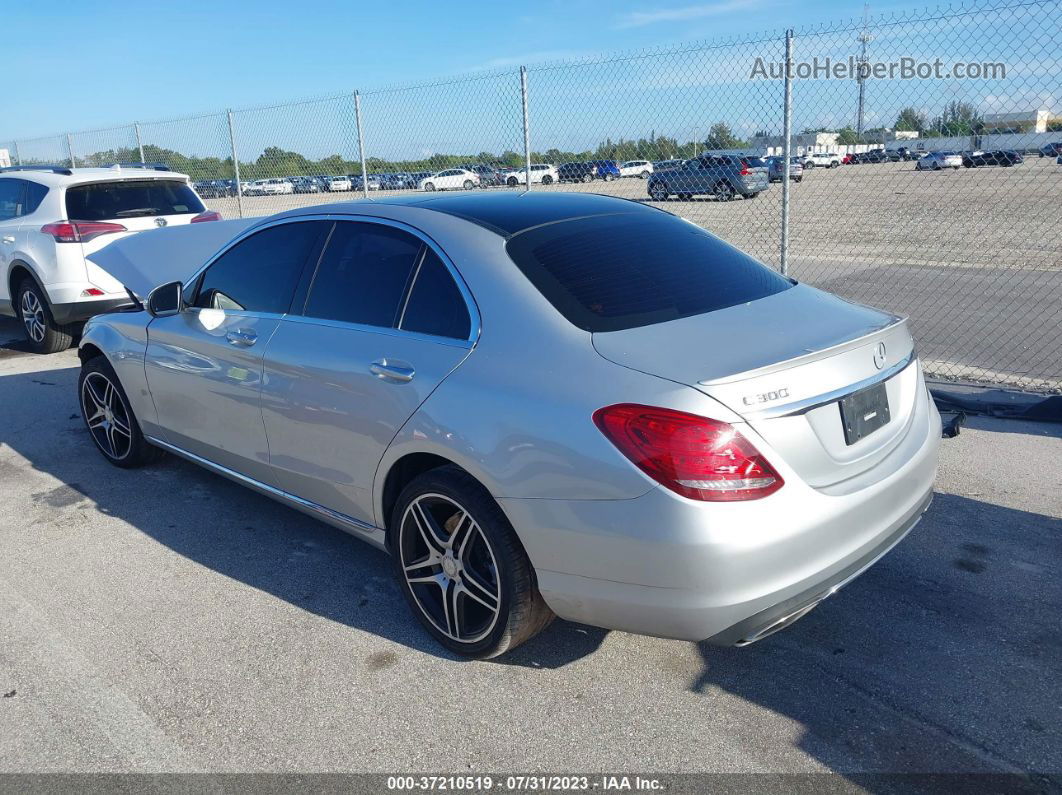 2015 Mercedes-benz C-class C 300 Silver vin: 55SWF4KB9FU018018