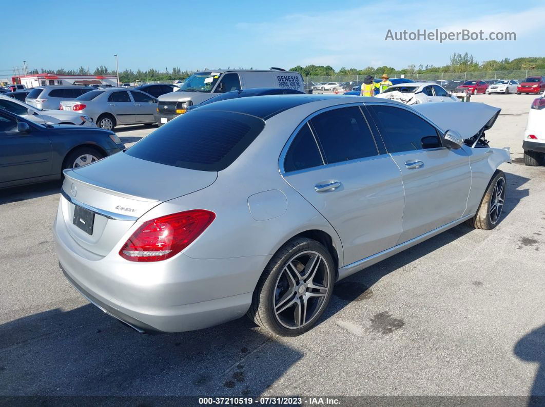 2015 Mercedes-benz C-class C 300 Silver vin: 55SWF4KB9FU018018