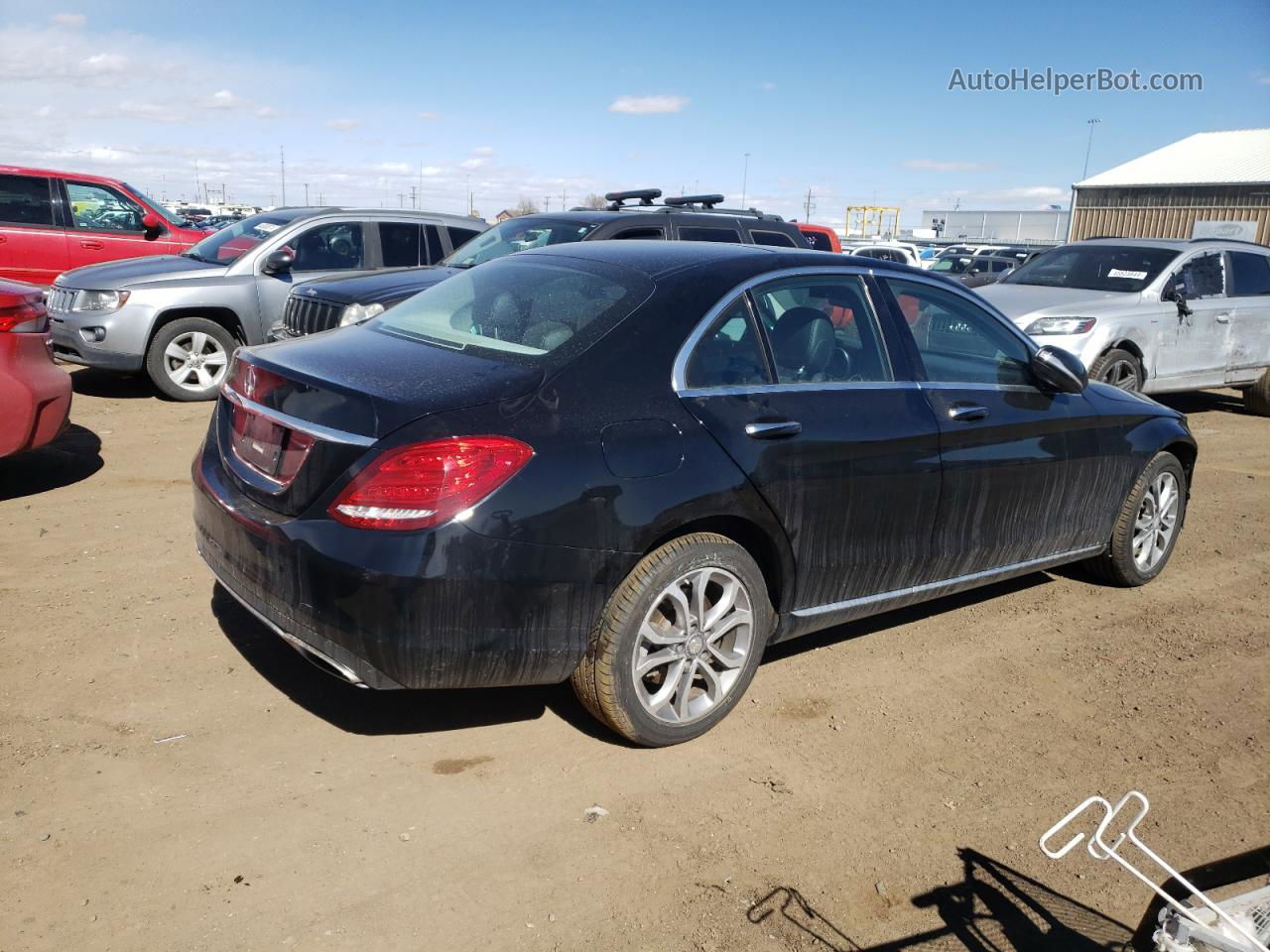 2015 Mercedes-benz C 300 4matic Blue vin: 55SWF4KB9FU033988