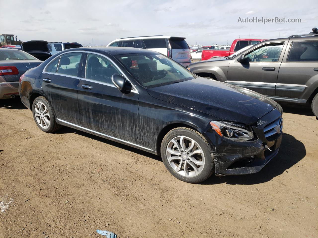 2015 Mercedes-benz C 300 4matic Blue vin: 55SWF4KB9FU033988