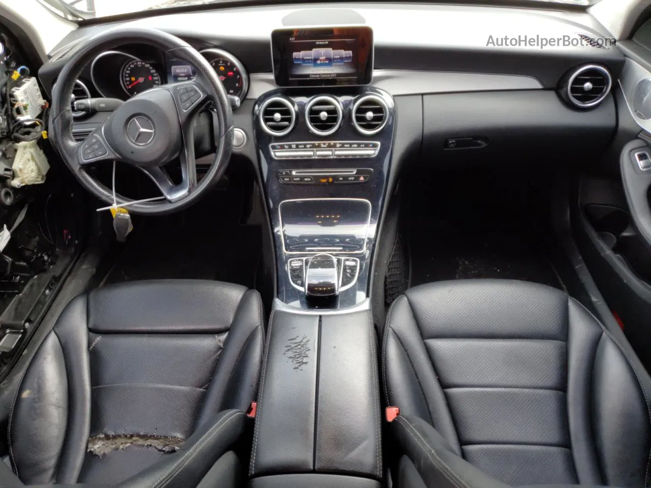 2015 Mercedes-benz C 300 4matic Серебряный vin: 55SWF4KB9FU043324