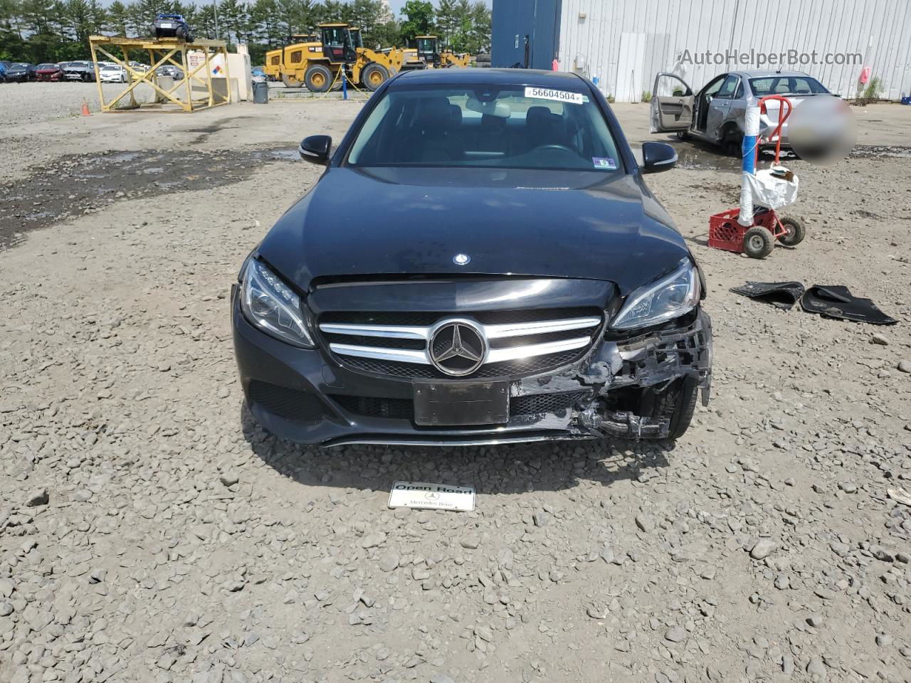 2015 Mercedes-benz C 300 4matic Black vin: 55SWF4KB9FU052654