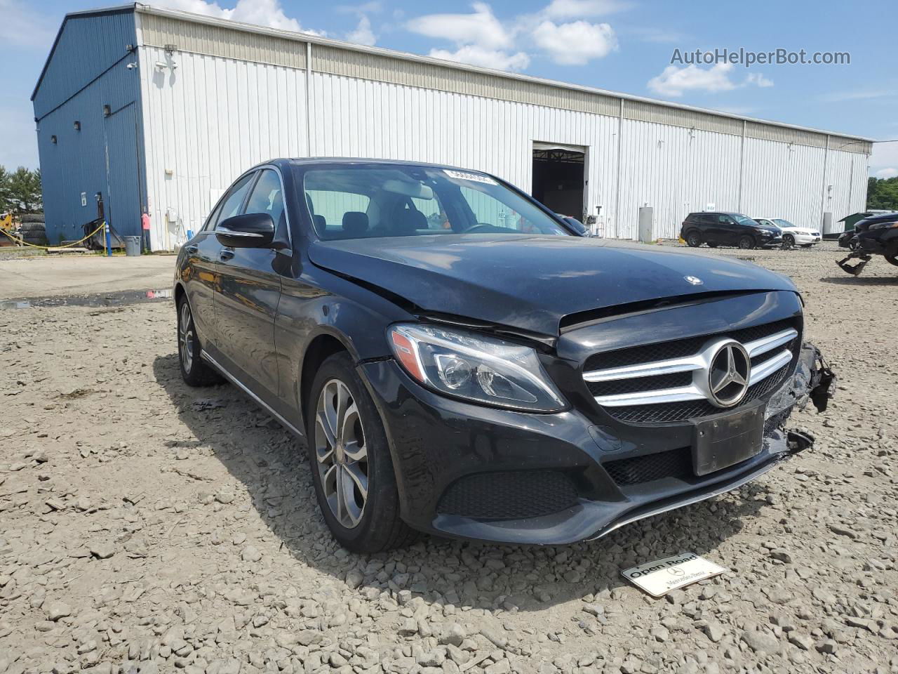 2015 Mercedes-benz C 300 4matic Black vin: 55SWF4KB9FU052654