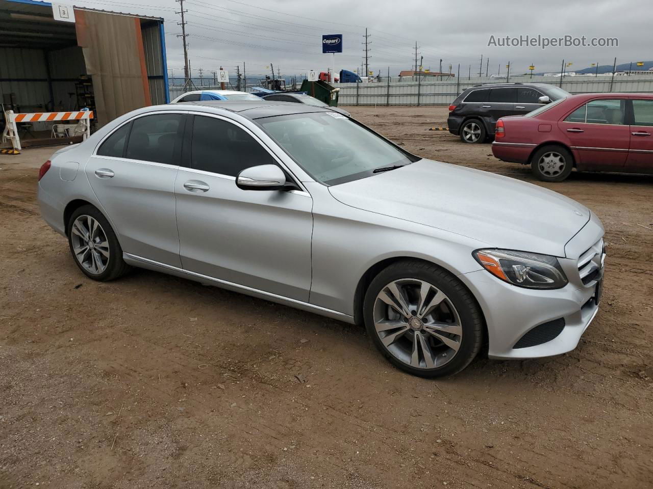 2015 Mercedes-benz C 300 4matic Silver vin: 55SWF4KBXFU016830