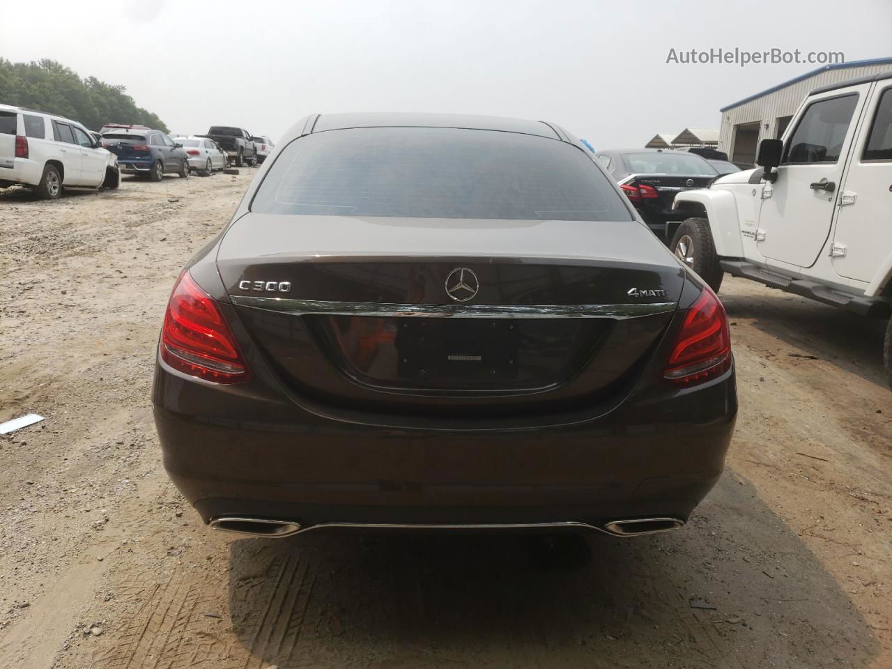 2015 Mercedes-benz C 300 4matic Brown vin: 55SWF4KBXFU021655