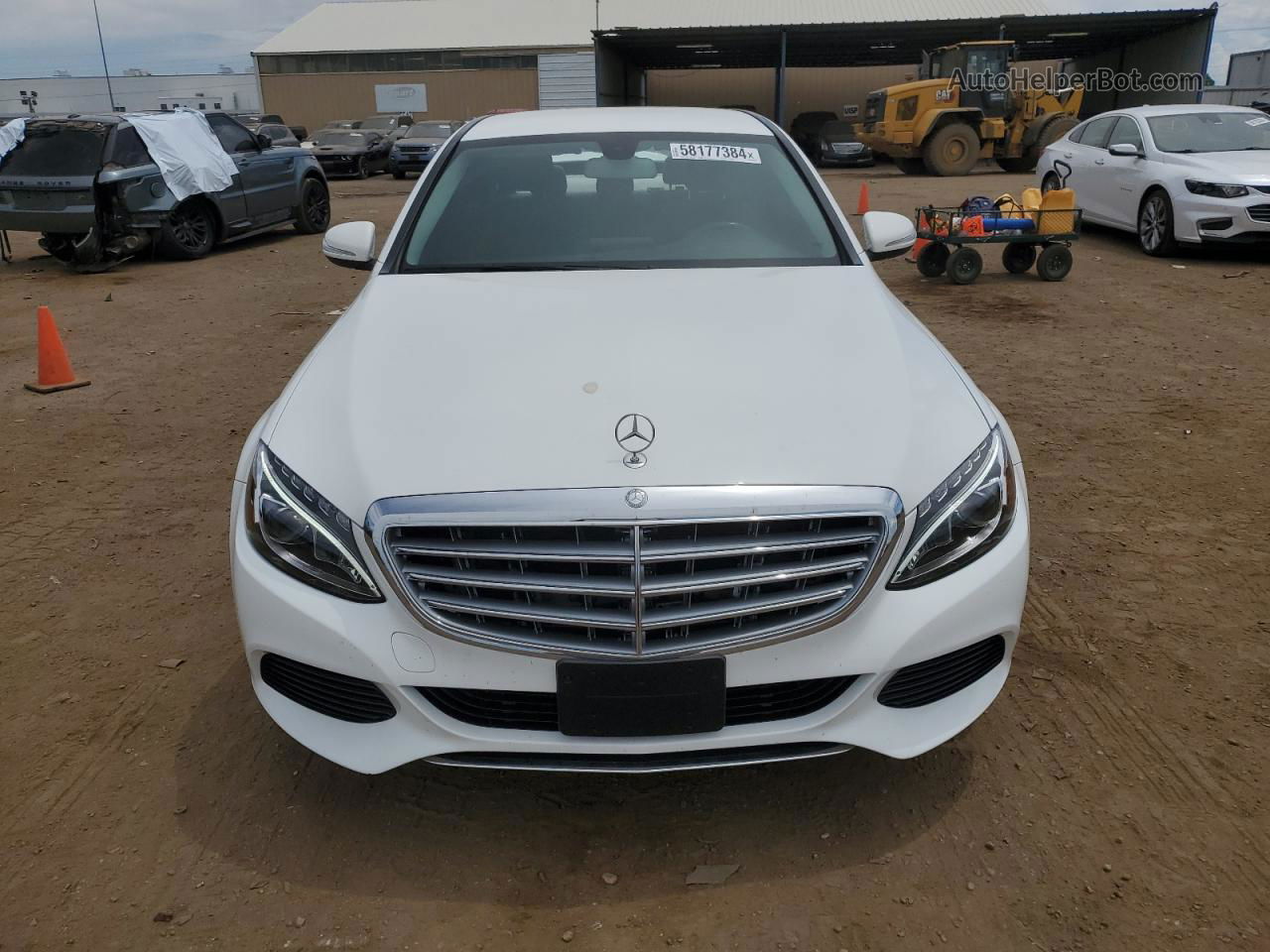 2015 Mercedes-benz C 300 4matic White vin: 55SWF4KBXFU027813