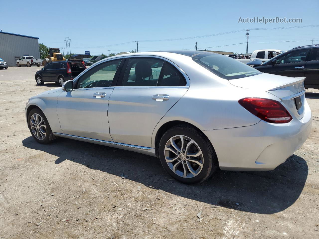 2015 Mercedes-benz C 300 4matic Silver vin: 55SWF4KBXFU037855