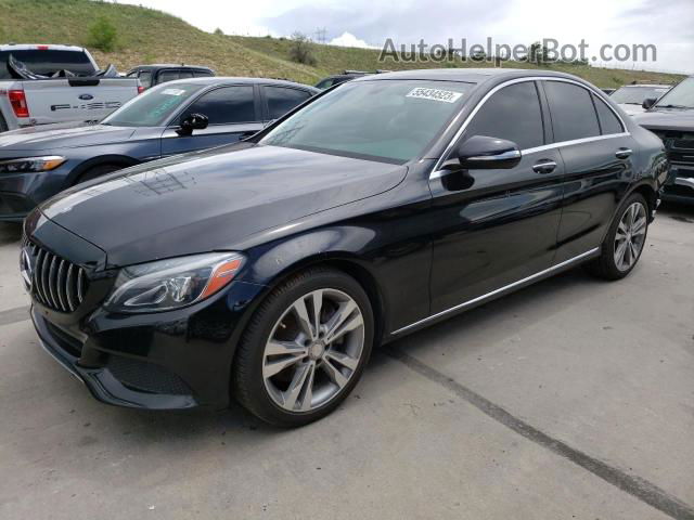 2015 Mercedes-benz C 300 4matic Black vin: 55SWF4KBXFU039024