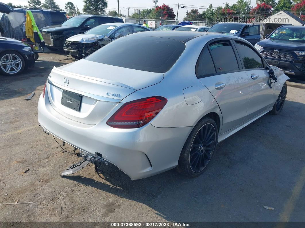 2019 Mercedes-benz C-class Amg C 43 Silver vin: 55SWF6EB0KU314031