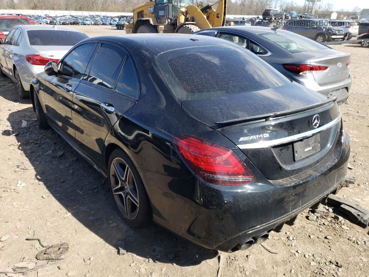 2019 Mercedes-benz C 43 Amg Черный vin: 55SWF6EB1KU302387