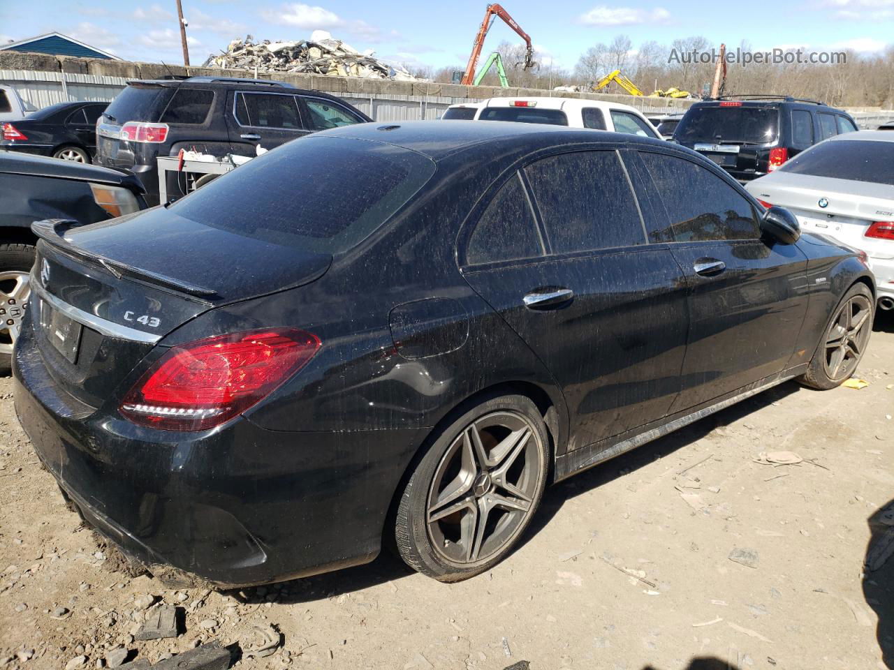 2019 Mercedes-benz C 43 Amg Black vin: 55SWF6EB1KU302387