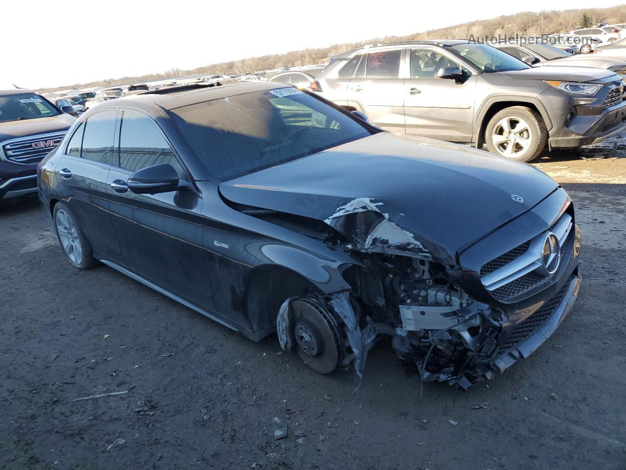 2019 Mercedes-benz C 43 Amg Black vin: 55SWF6EB2KU284918