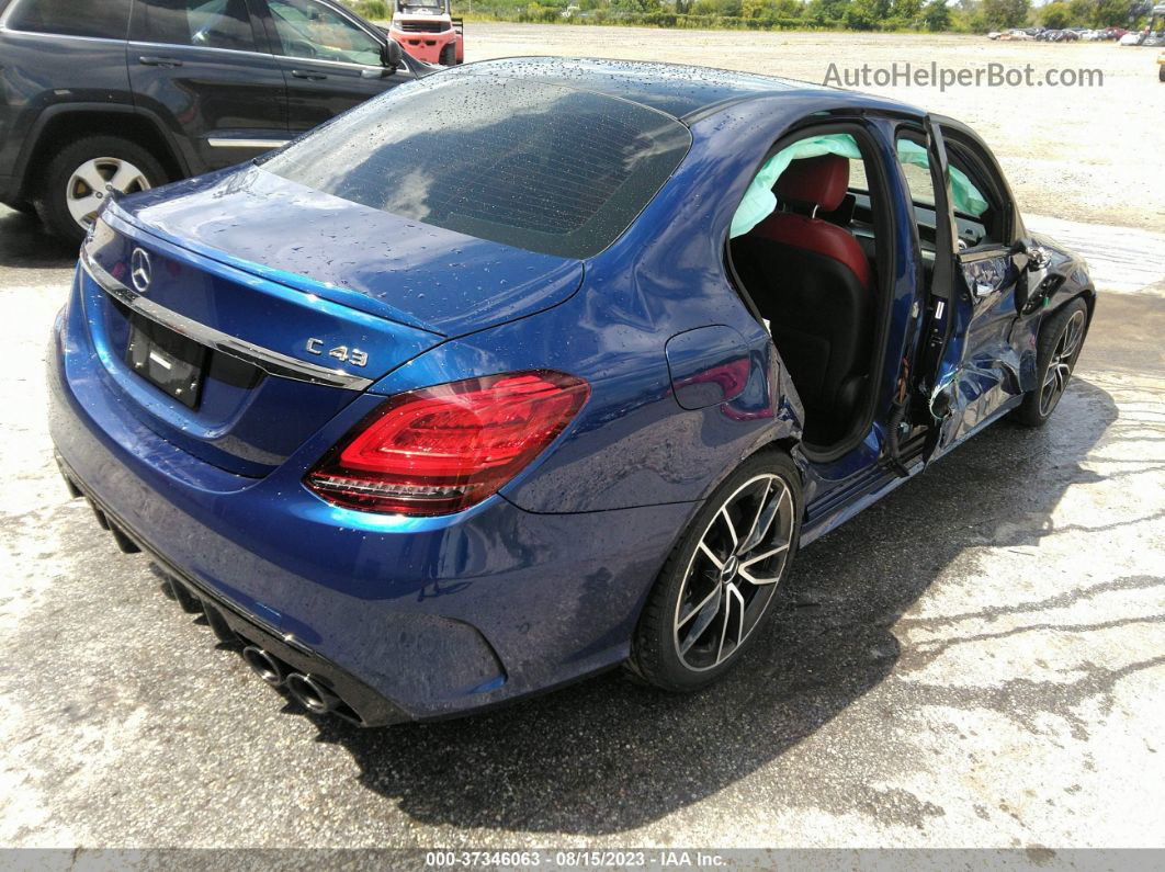 2019 Mercedes-benz C-class Amg C 43 Blue vin: 55SWF6EB2KU322776