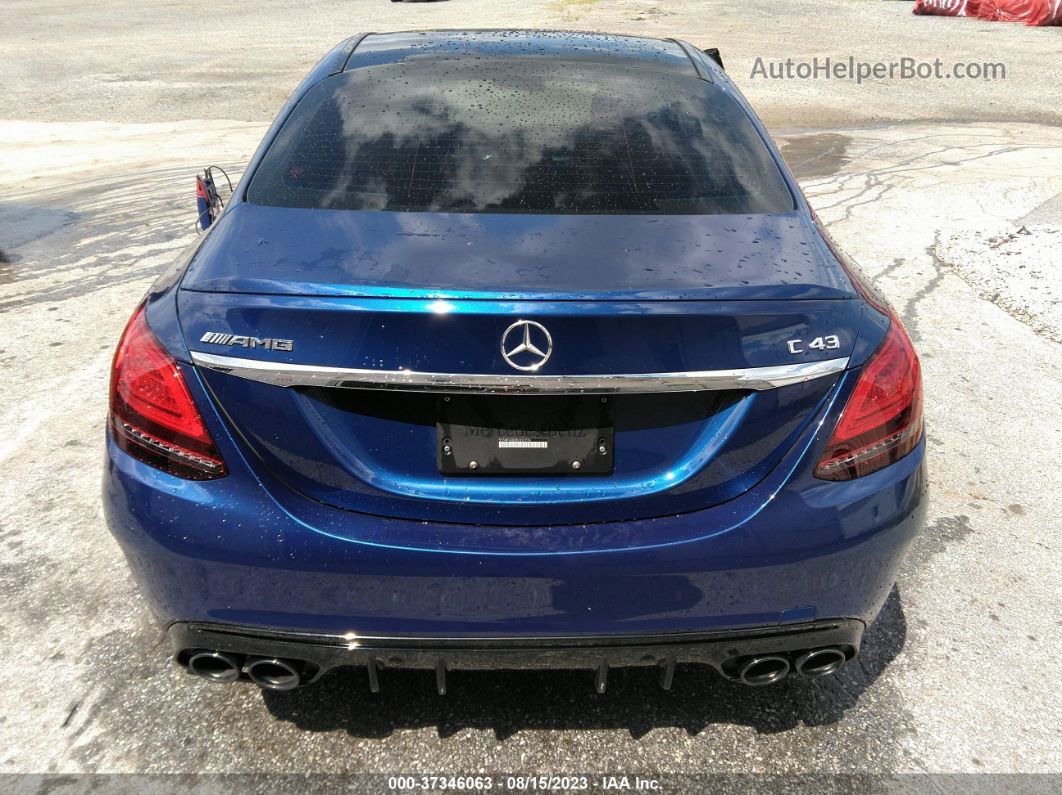 2019 Mercedes-benz C-class Amg C 43 Blue vin: 55SWF6EB2KU322776