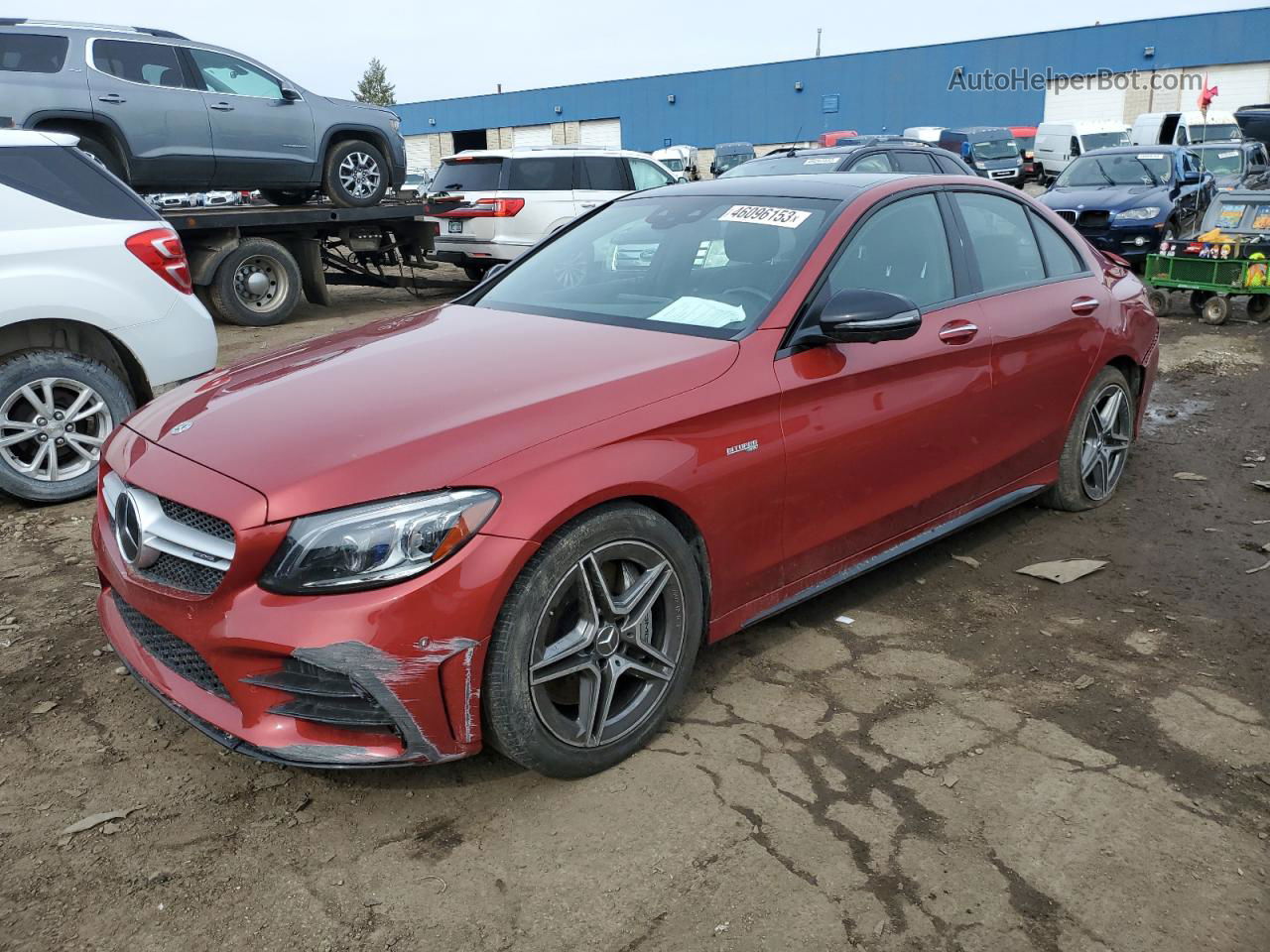 Мерседес 43 AMG красный