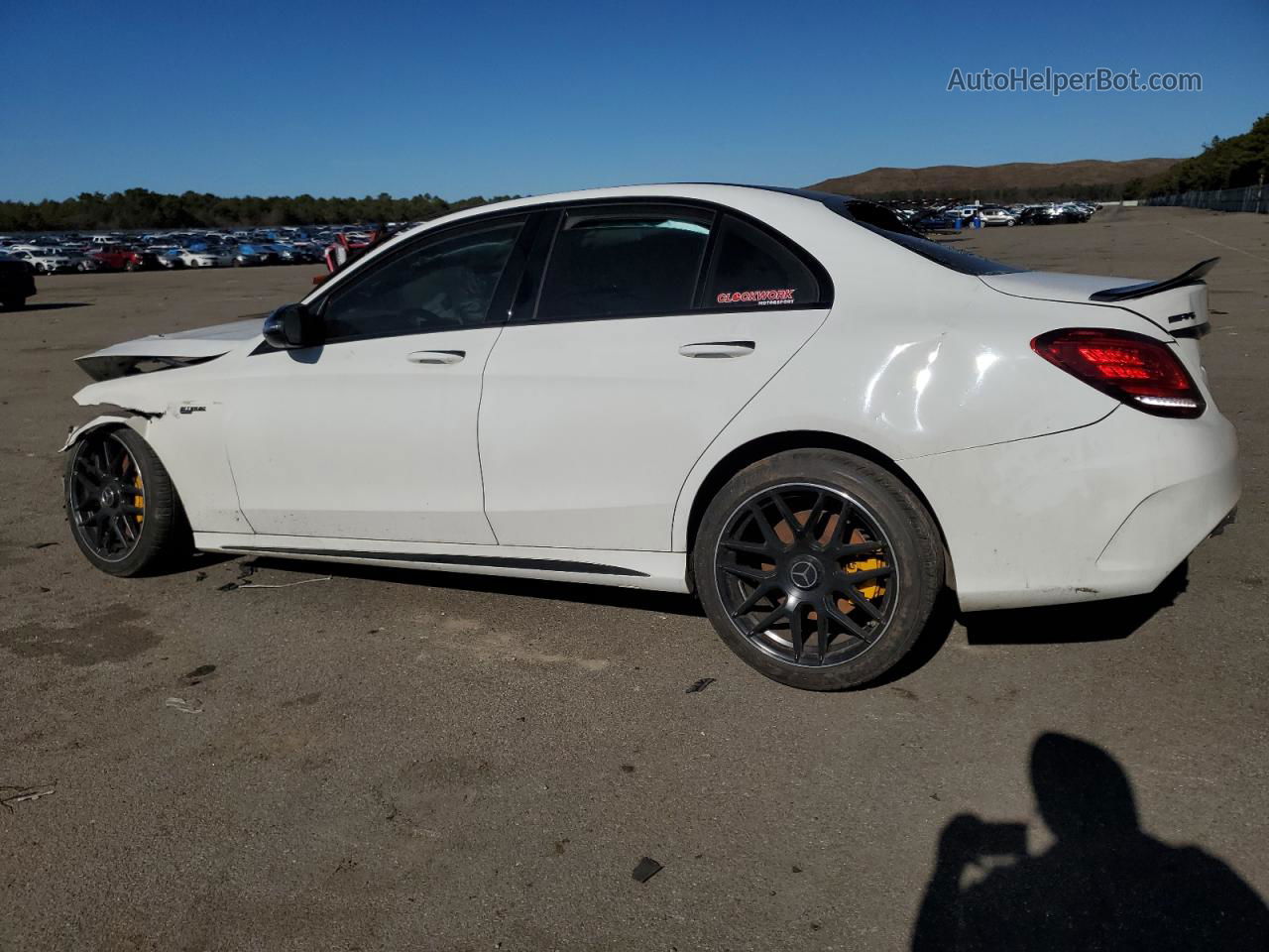 2019 Mercedes-benz C 43 Amg White vin: 55SWF6EB5KU309181