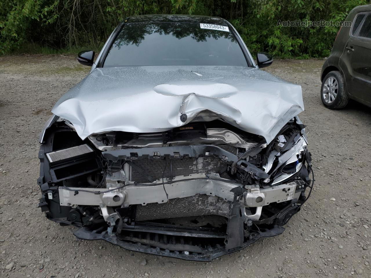 2019 Mercedes-benz C 43 Amg Silver vin: 55SWF6EB6KU291614