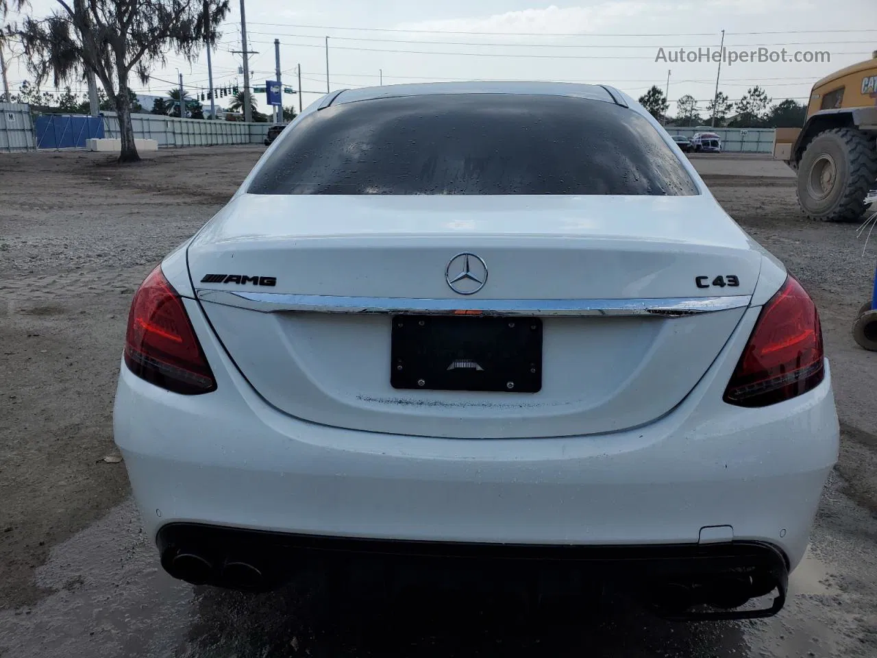 2019 Mercedes-benz C 43 Amg White vin: 55SWF6EB6KU293413