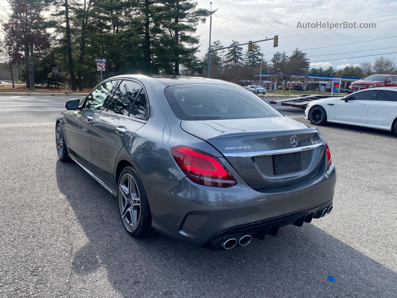 2019 Mercedes-benz C 43 Amg Серый vin: 55SWF6EB9KU288772