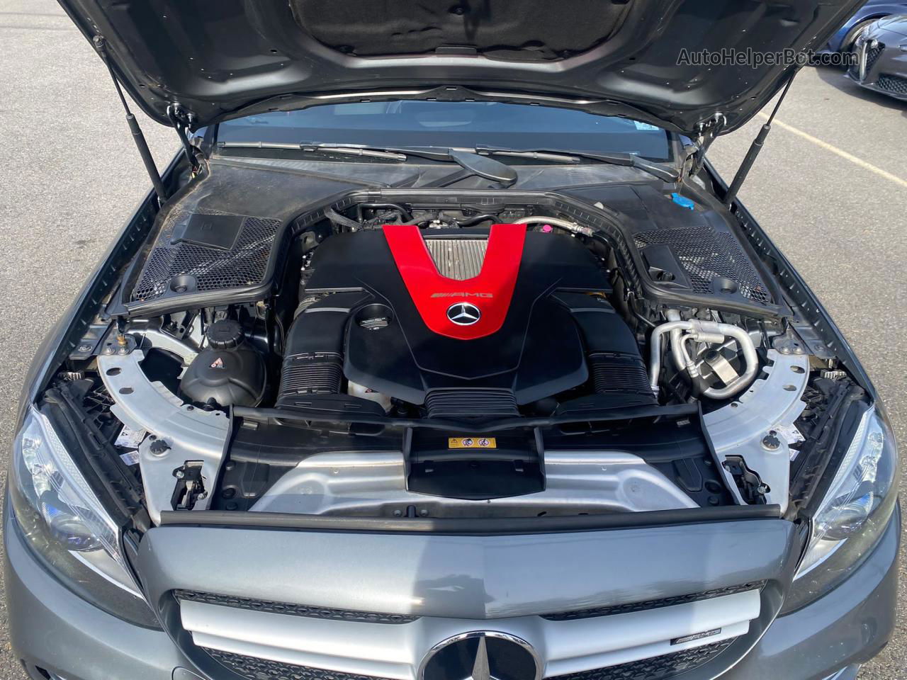 2019 Mercedes-benz C 43 Amg Серый vin: 55SWF6EB9KU288772