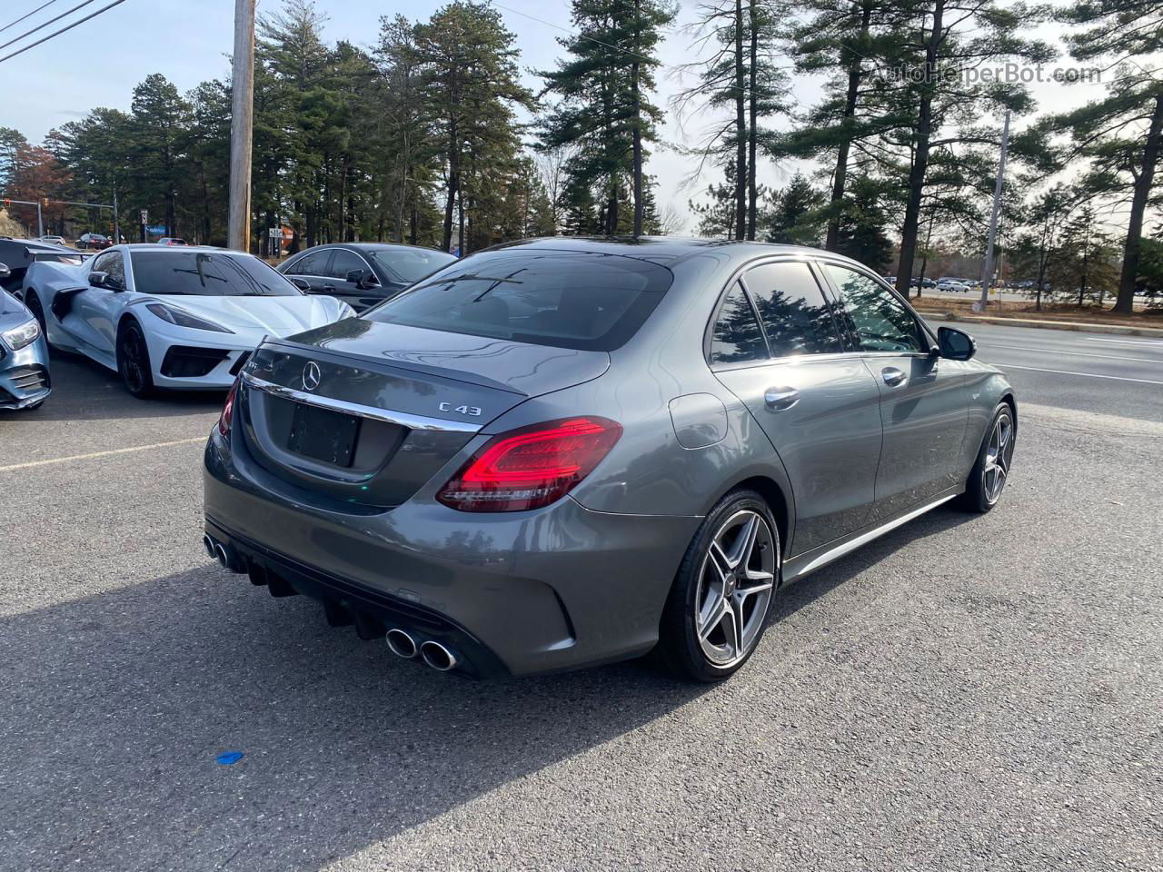 2019 Mercedes-benz C 43 Amg Gray vin: 55SWF6EB9KU288772