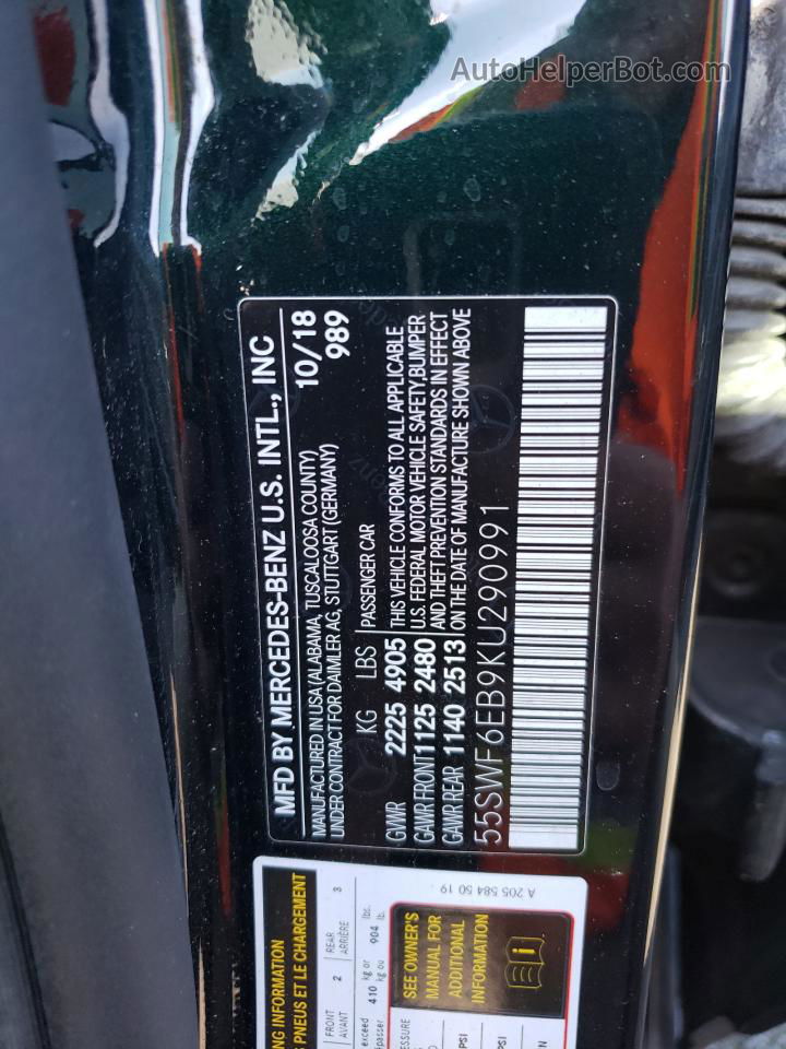 2019 Mercedes-benz C 43 Amg Зеленый vin: 55SWF6EB9KU290991