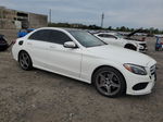 2015 Mercedes-benz C 400 4matic White vin: 55SWF6GB0FU035410