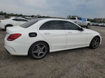 2015 Mercedes-benz C 400 4matic White vin: 55SWF6GB0FU035410