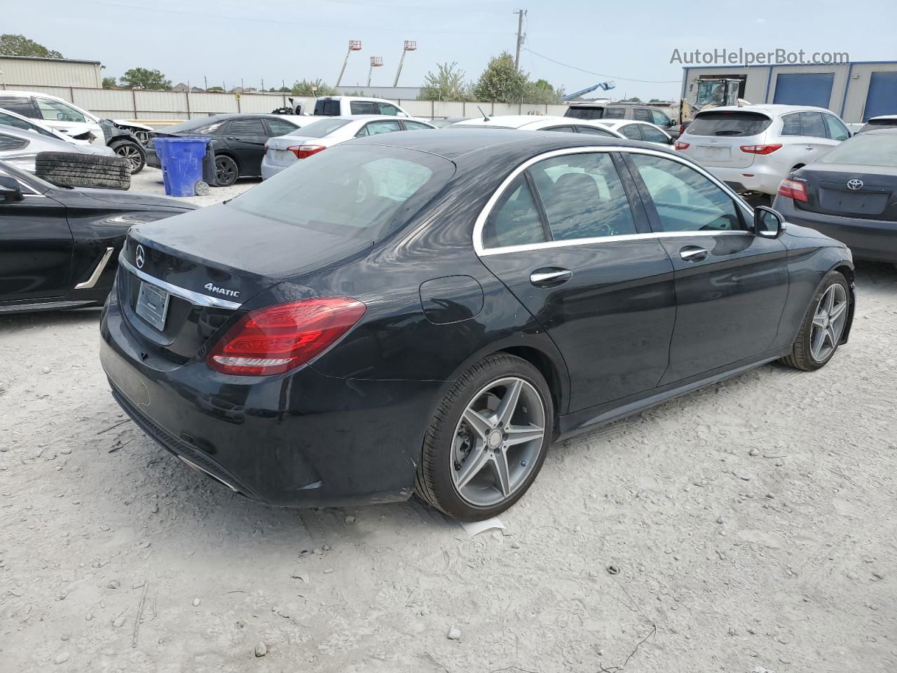 2015 Mercedes-benz C 400 4matic Black vin: 55SWF6GB1FU000357