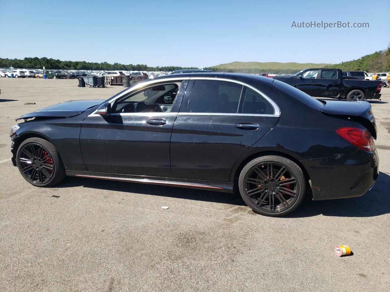 2015 Mercedes-benz C 400 4matic Black vin: 55SWF6GB1FU011374