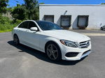 2015 Mercedes-benz C 400 4matic White vin: 55SWF6GB3FU024742