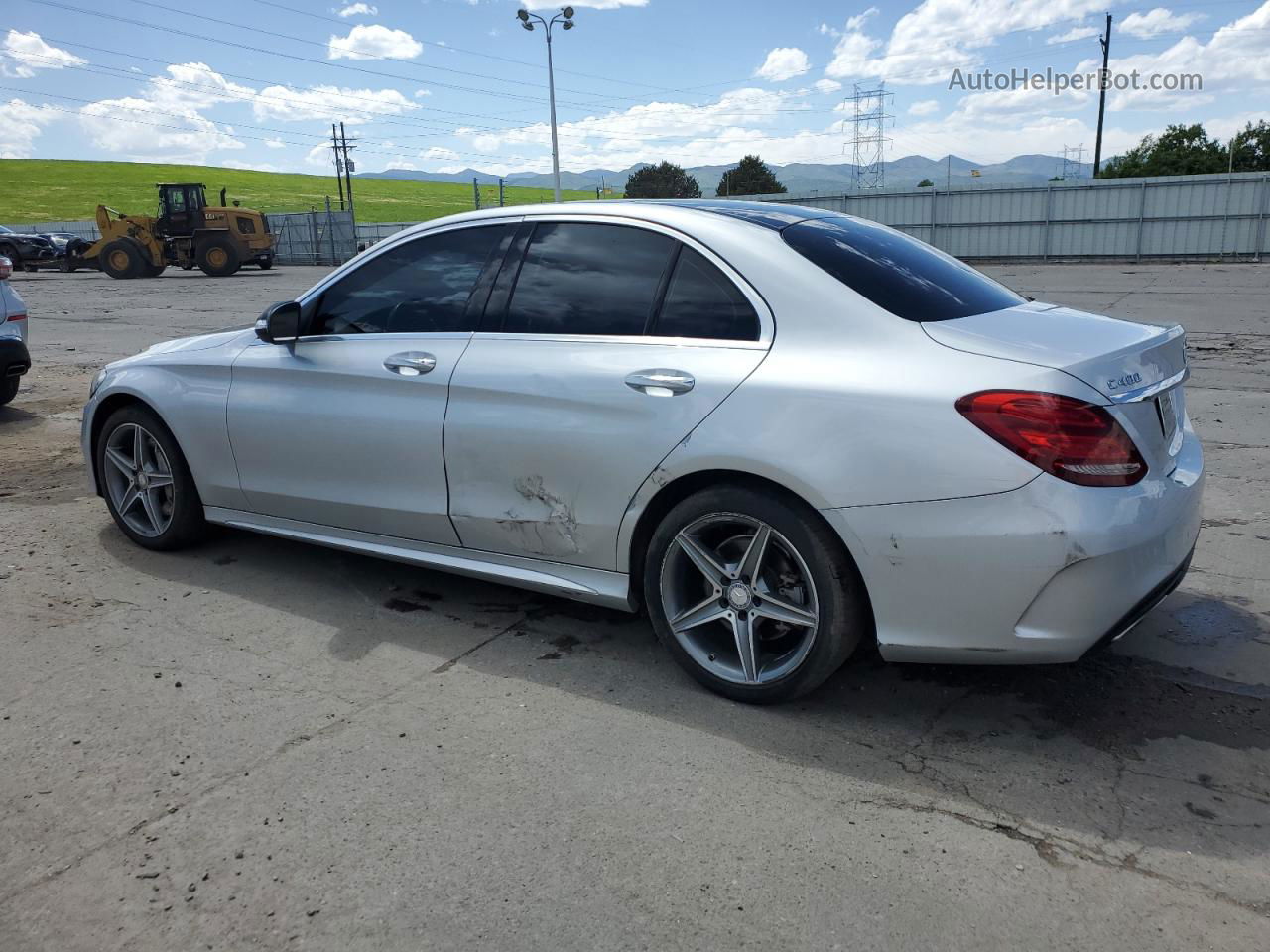 2015 Mercedes-benz C 400 4matic Серебряный vin: 55SWF6GB6FU000354