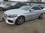 2015 Mercedes-benz C 400 4matic Серебряный vin: 55SWF6GB6FU028073