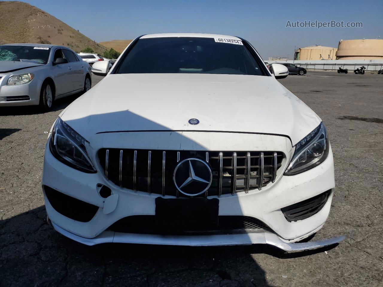 2015 Mercedes-benz C 400 4matic White vin: 55SWF6GB6FU034892