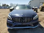 2015 Mercedes-benz C 400 4matic Синий vin: 55SWF6GB7FU055704