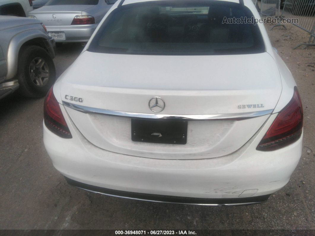 2019 Mercedes-benz C-class C 300 White vin: 55SWF8DB0KU284459