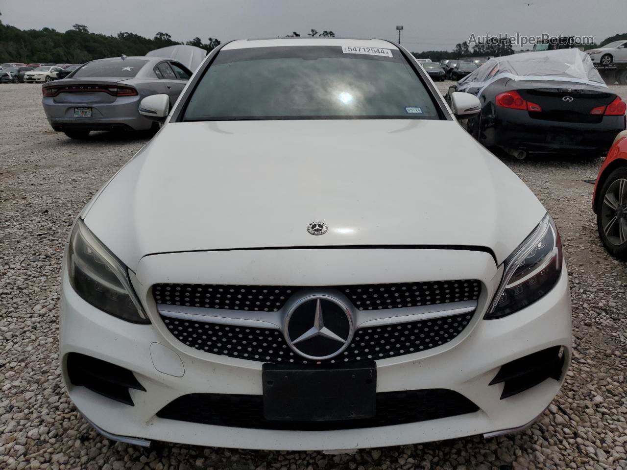 2019 Mercedes-benz C 300 White vin: 55SWF8DB0KU287880