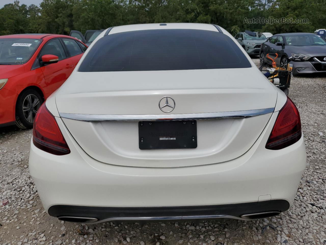 2019 Mercedes-benz C 300 White vin: 55SWF8DB0KU287880