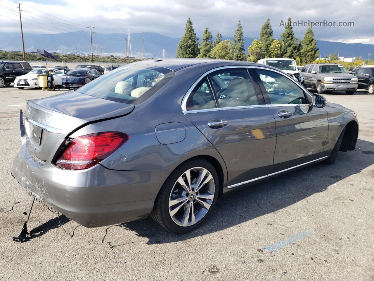 2019 Mercedes-benz C 300 Gray vin: 55SWF8DB0KU288897