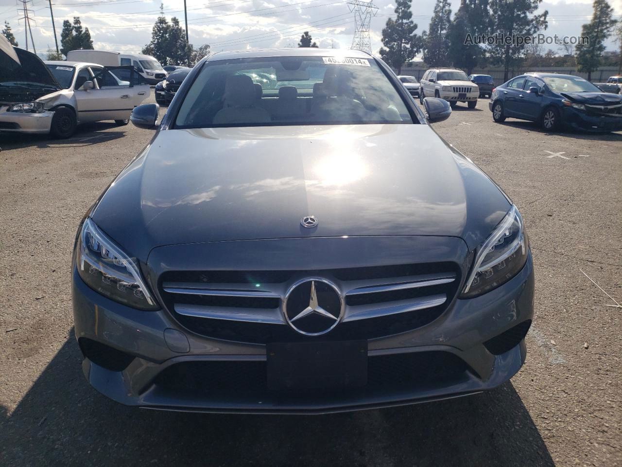 2019 Mercedes-benz C 300 Gray vin: 55SWF8DB0KU288897