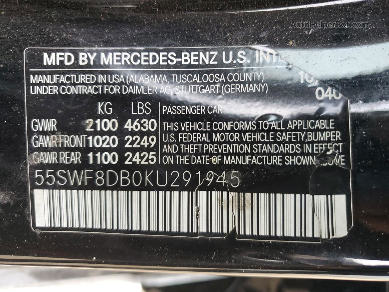 2019 Mercedes-benz C 300 Black vin: 55SWF8DB0KU291945