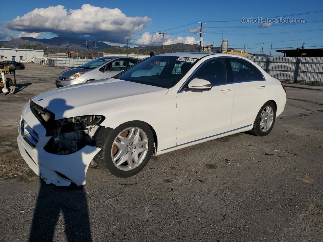 2019 Mercedes-benz C 300 White vin: 55SWF8DB0KU294912