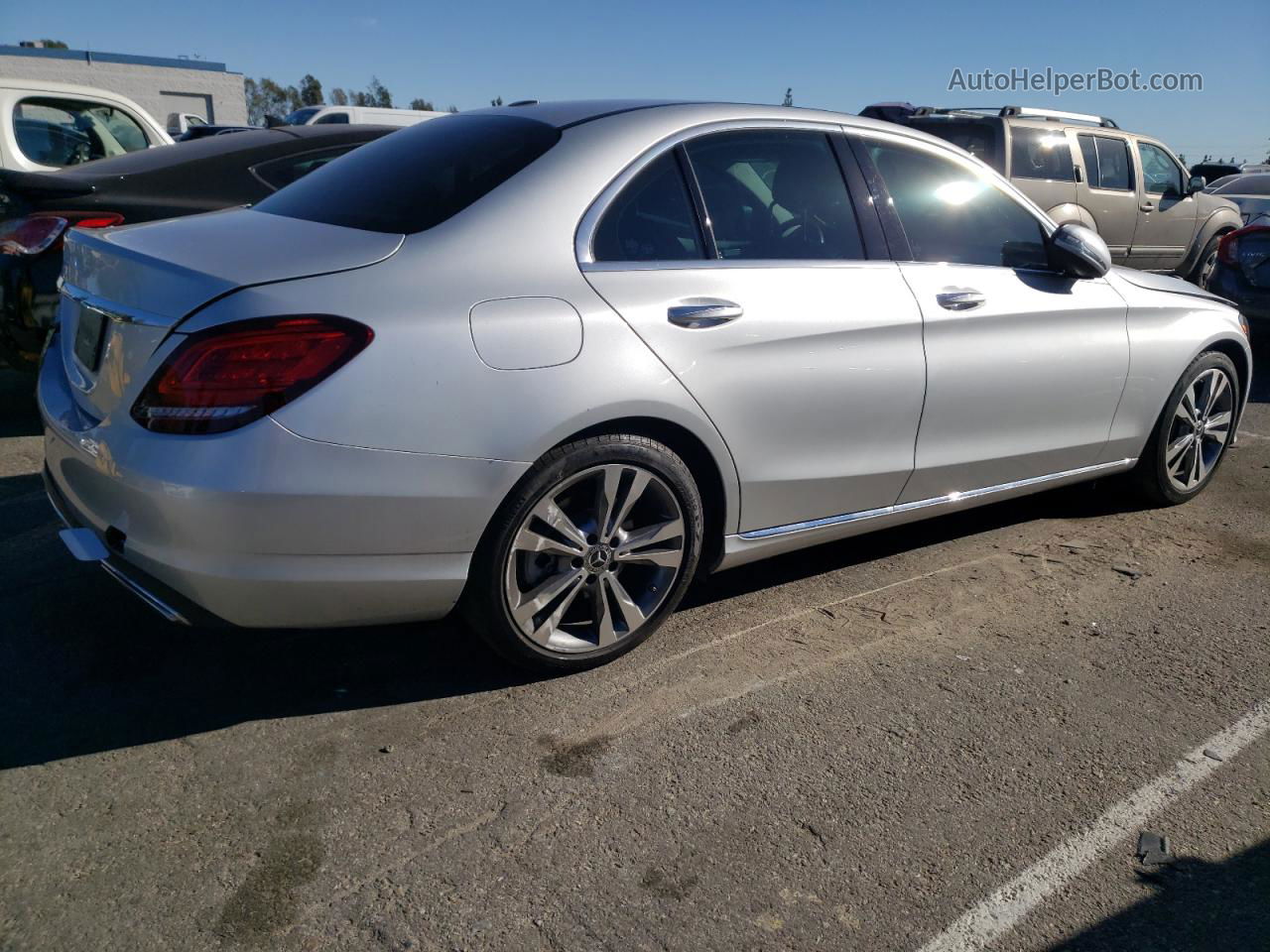 2019 Mercedes-benz C 300 Silver vin: 55SWF8DB0KU297633