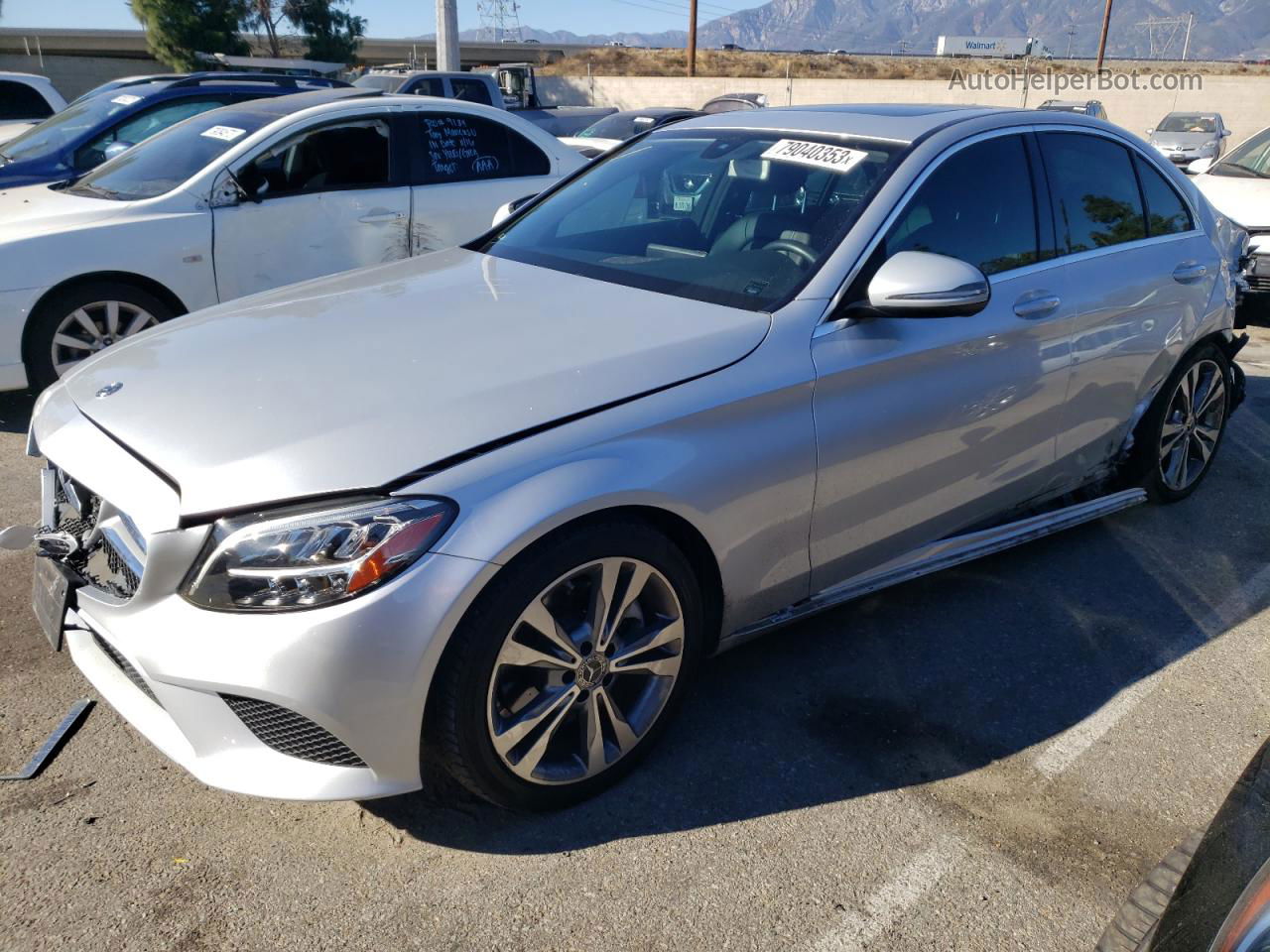 2019 Mercedes-benz C 300 Silver vin: 55SWF8DB0KU297633