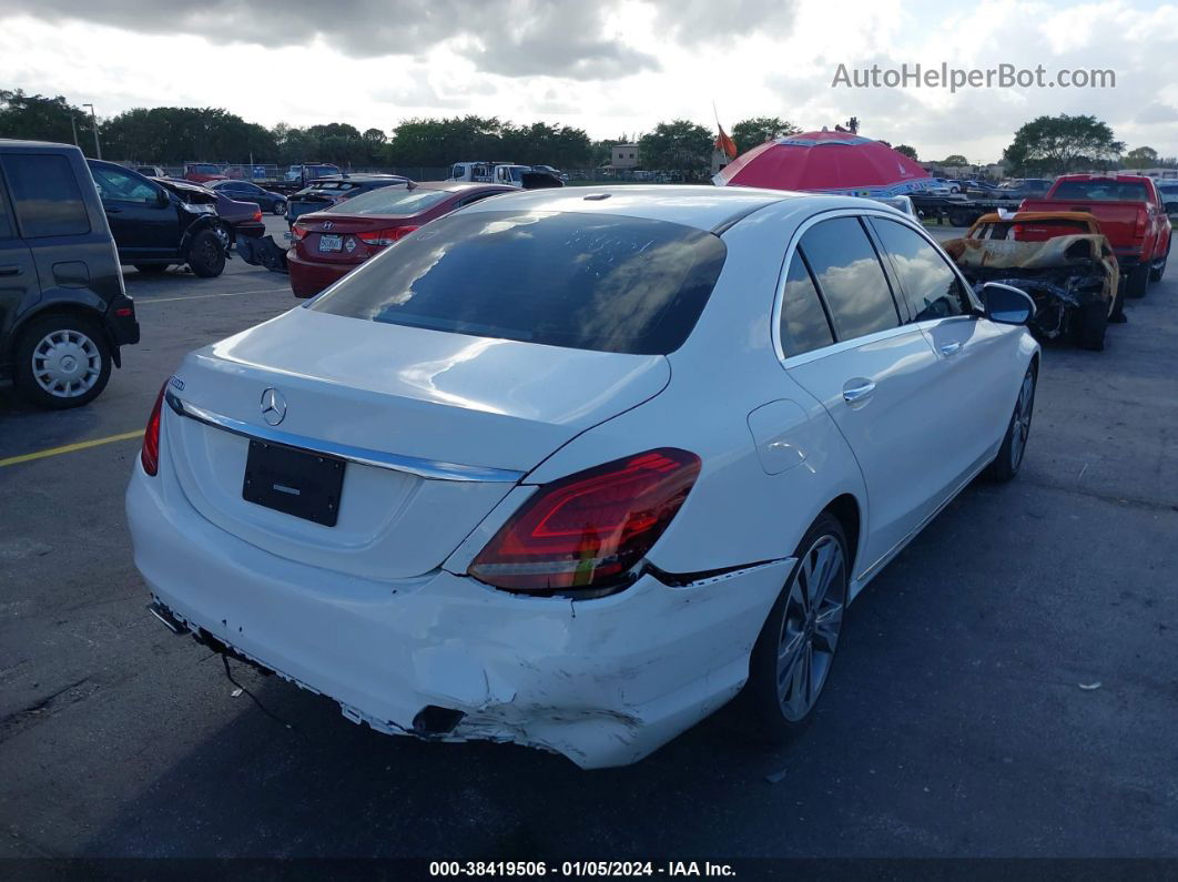 2019 Mercedes-benz C 300   White vin: 55SWF8DB0KU301051