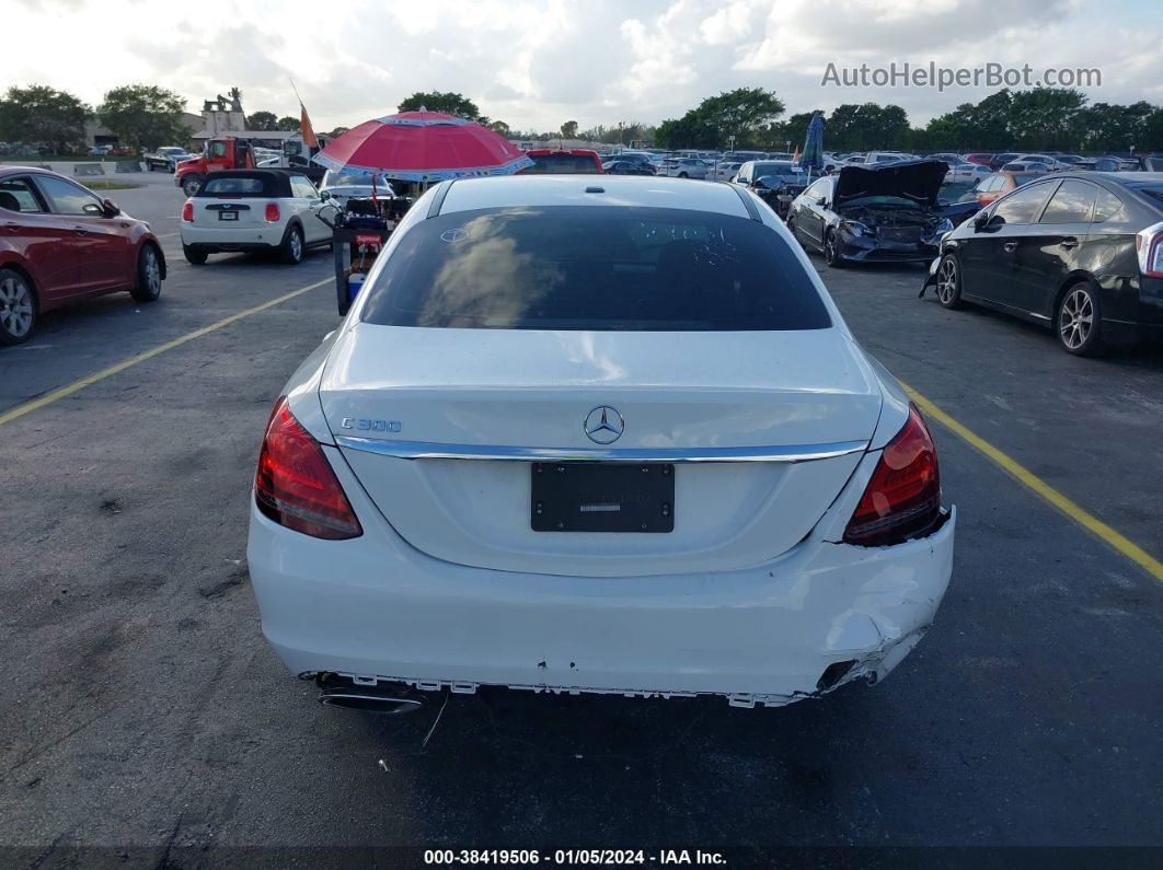 2019 Mercedes-benz C 300   White vin: 55SWF8DB0KU301051