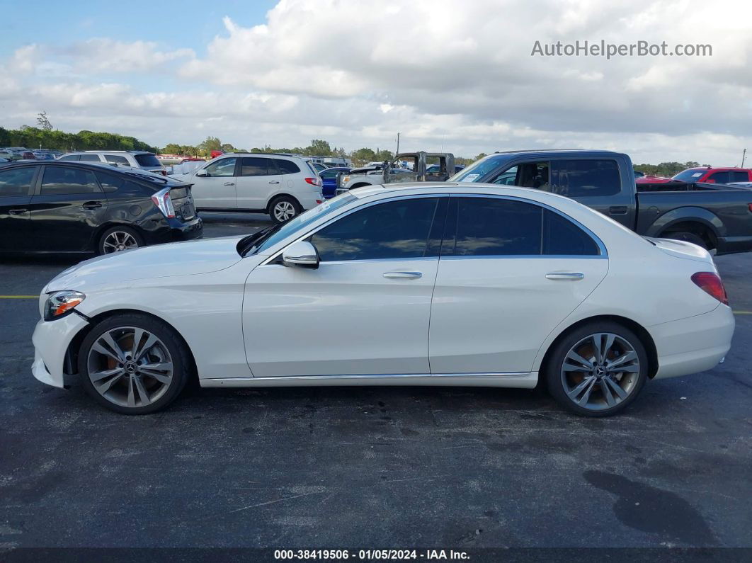 2019 Mercedes-benz C 300   White vin: 55SWF8DB0KU301051